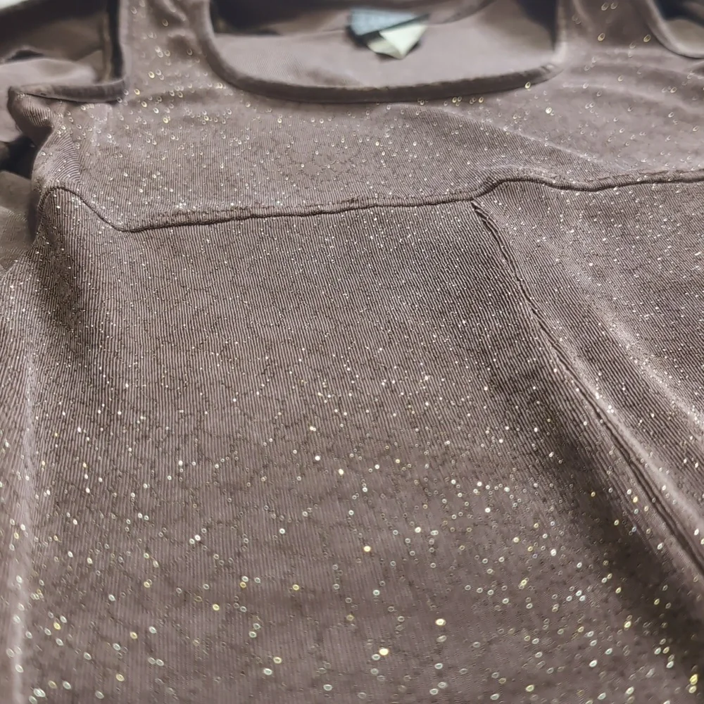Vintage Rabbit Designs Slinky Gold Sparkly Formal Dress Cardigan Set Size 6 - Picture 6 of 17